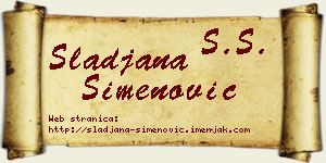 Slađana Simenović vizit kartica